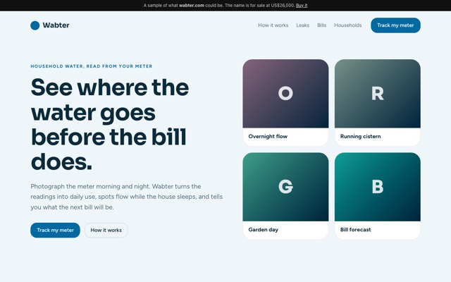 Sample site built on wabter.com